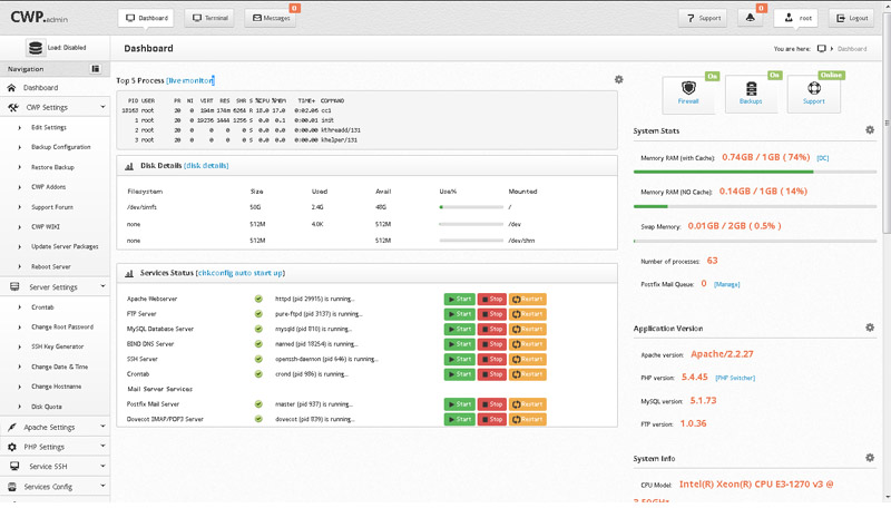 CWP for VPS